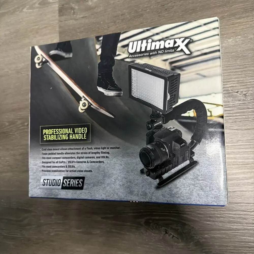 Ultimaxx Professional Video Stabilizing Handle for DSLR Camera GoPro - New